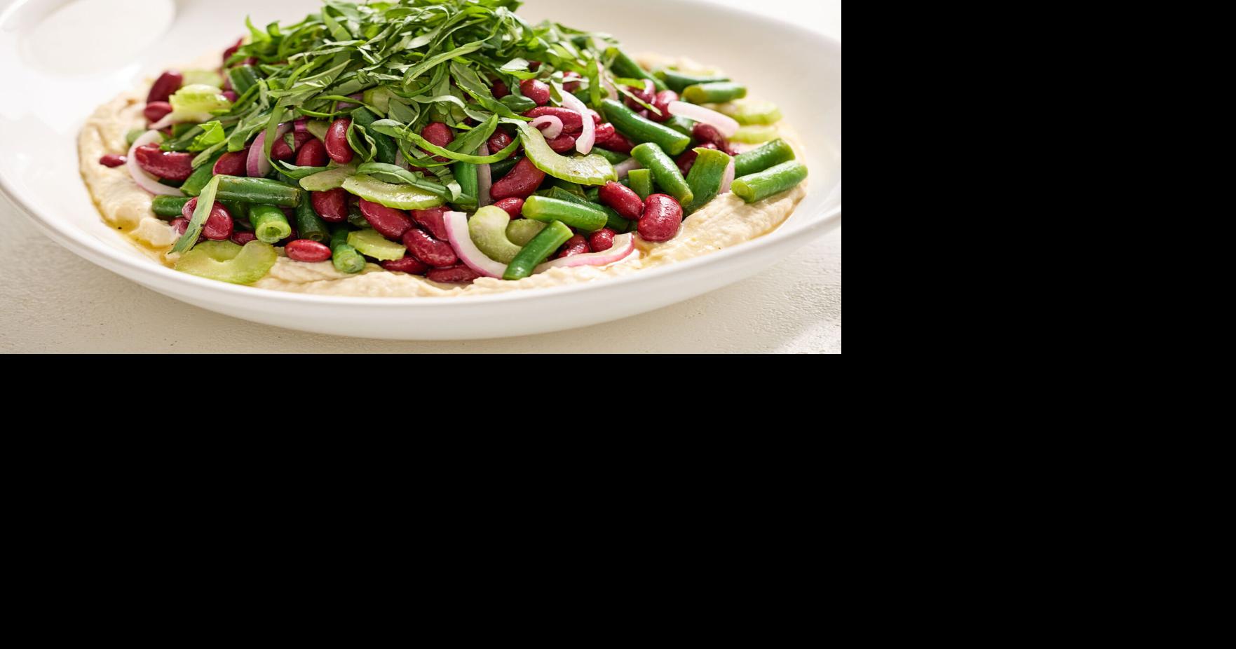 A layered approach puts a modern spin on three-bean salad