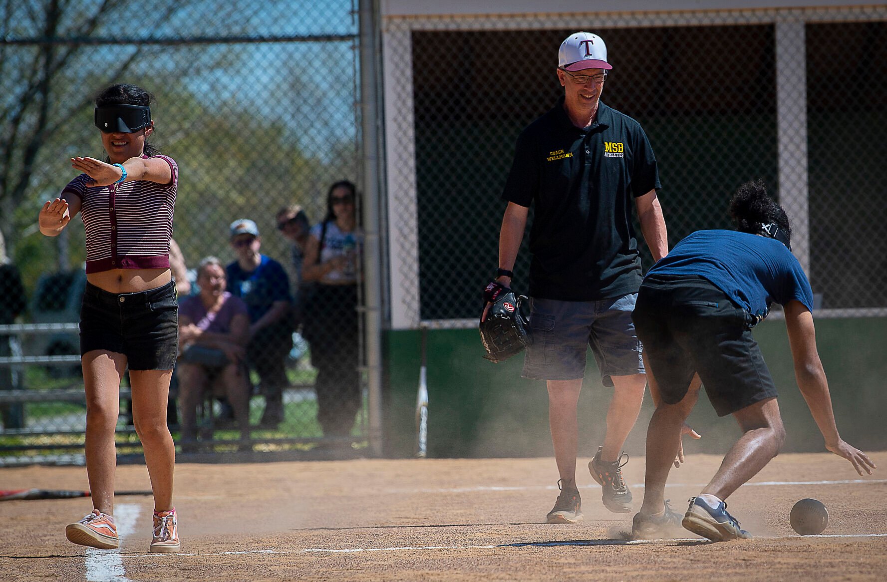 Keep your ear on the ball: FCC students play in Beep Baseball