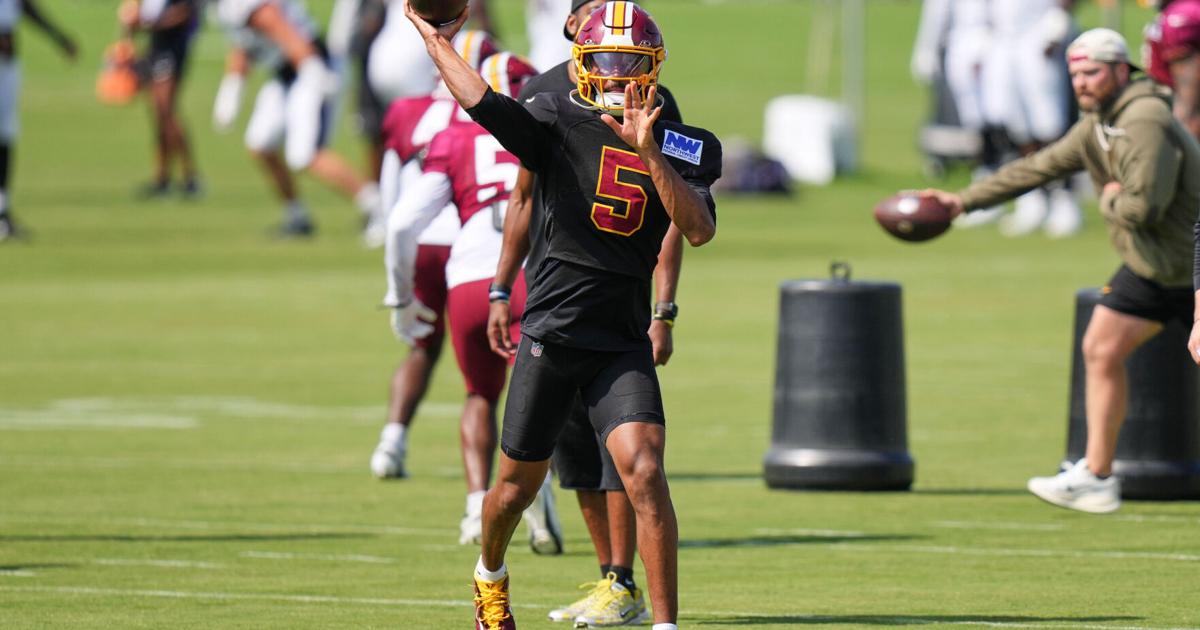 Commanders struggle to protect Jayden Daniels in joint practice with Ravens By Tashan Reed The Washington Post Aug 26, 2026 3 mins ago