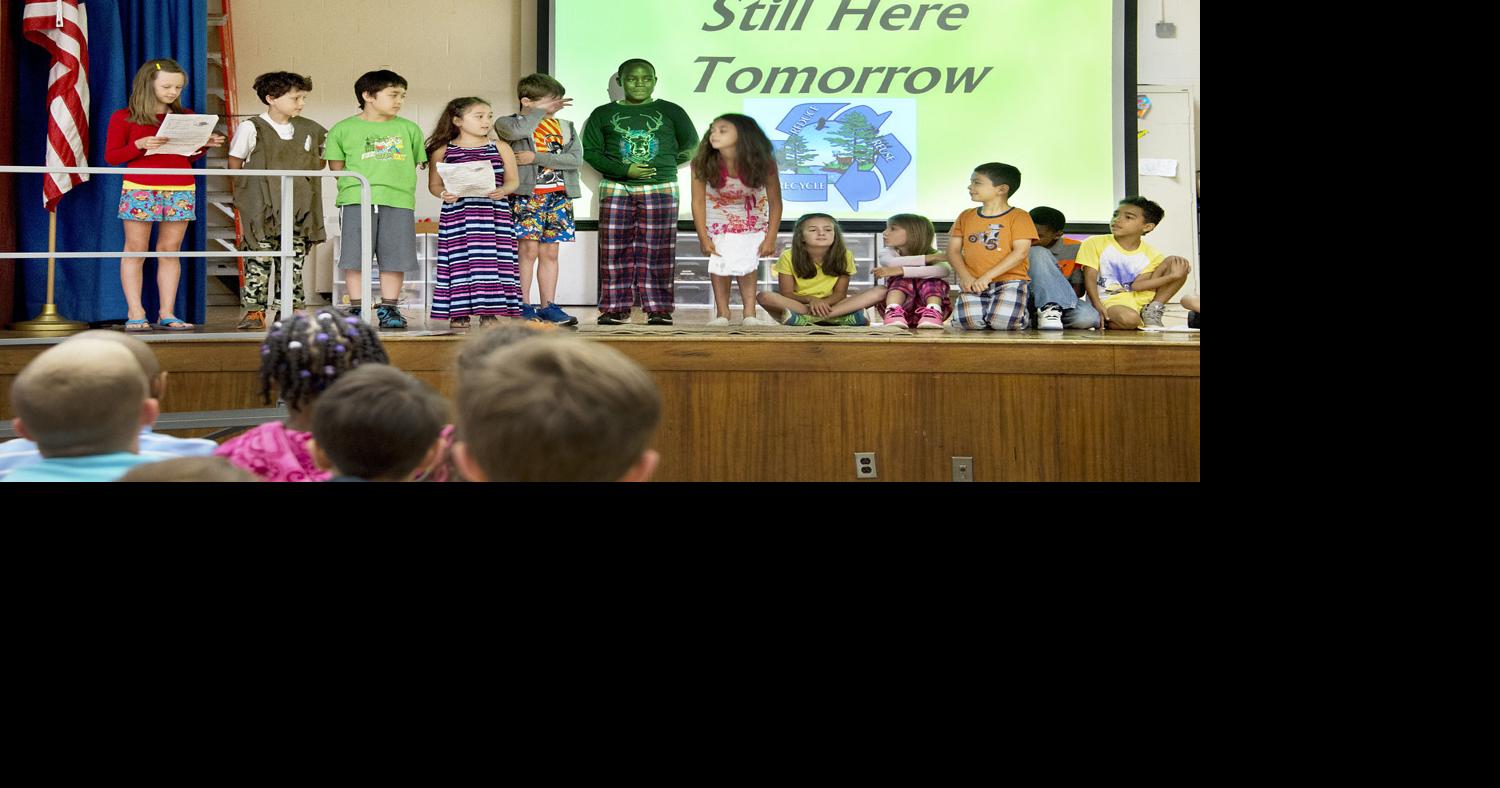 Recycling skits at Yellow Springs Elementary