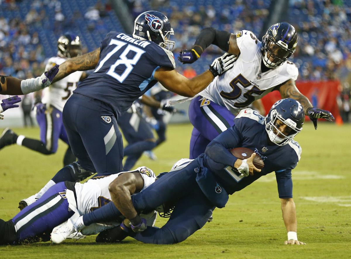 Ravens Pile Up Team Record 11 Sacks Shut Out Titans 21 0 Ap