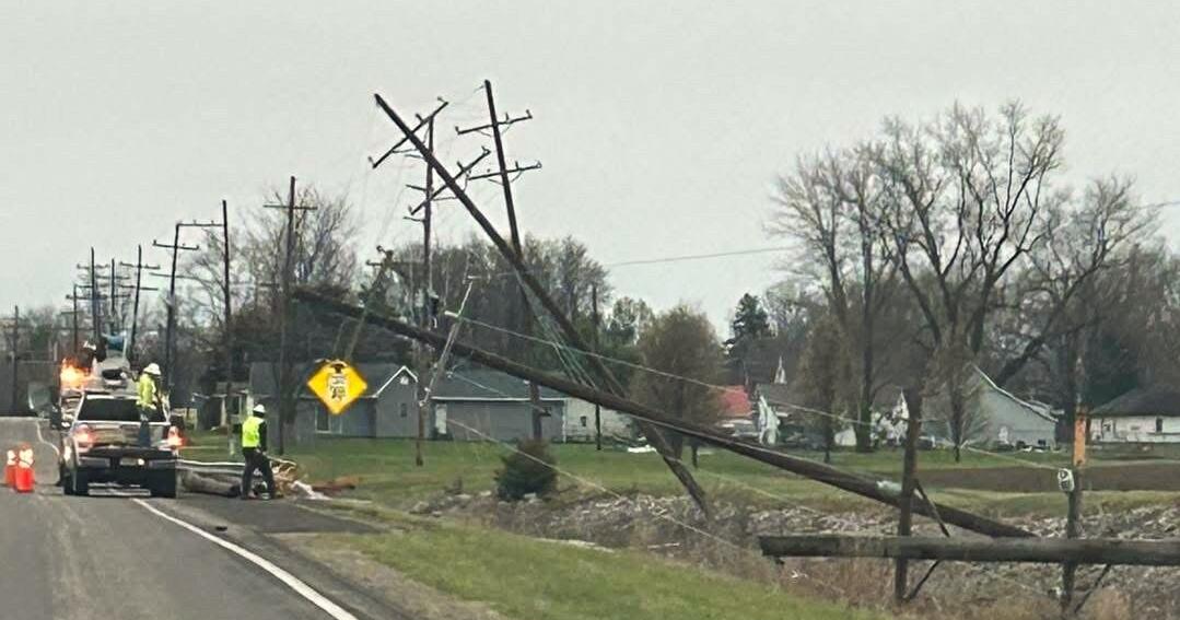 Clinton County outage caused by downed poles, Duke Energy says