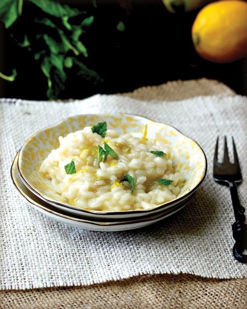 Lemon Risotto With Mint