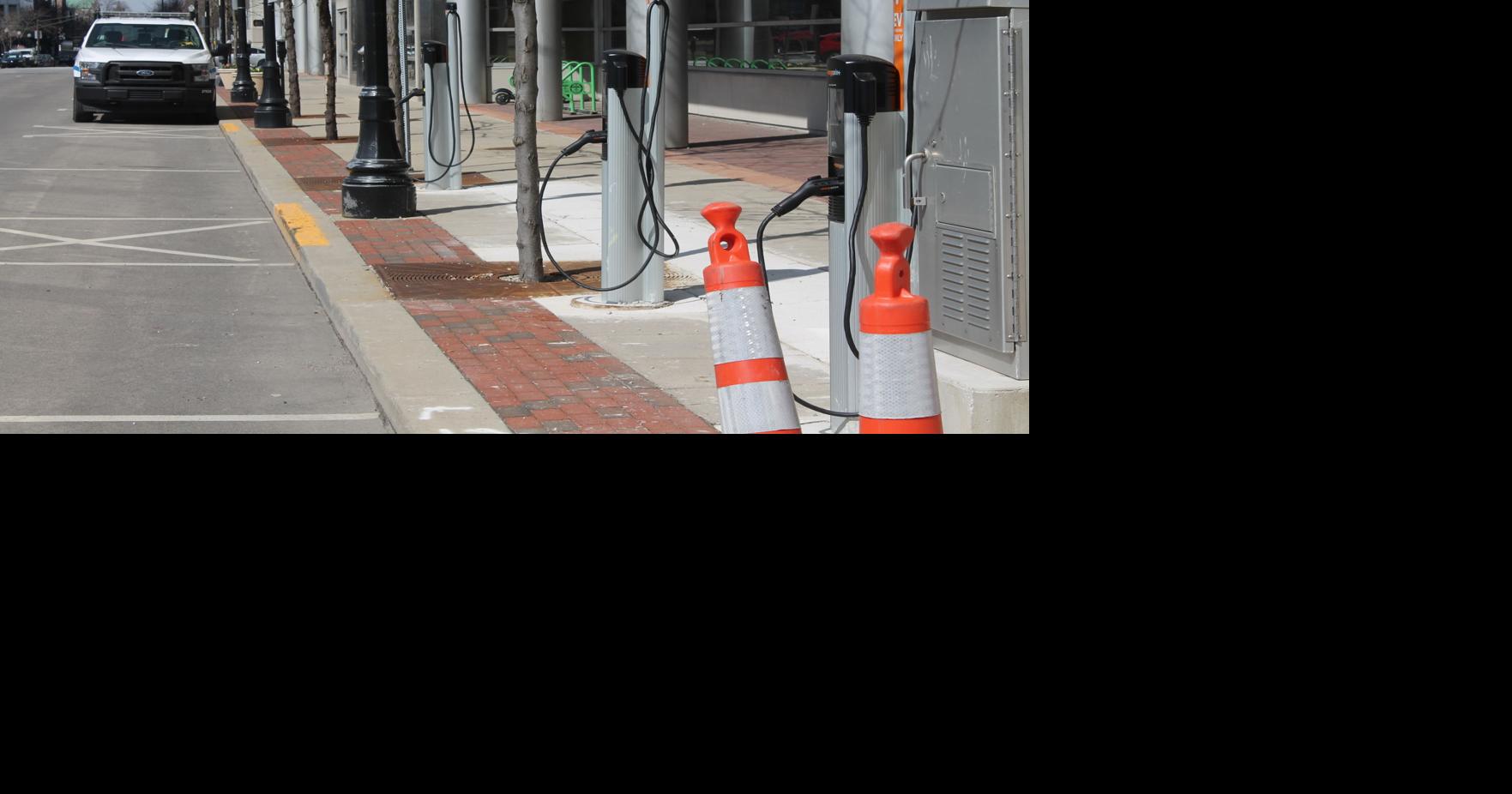 April 12 Vehicle charging stations in downtown Fort Wayne now