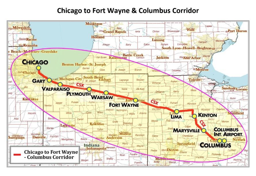 July 22 Fort Wayne to Chicago passenger rail service may be