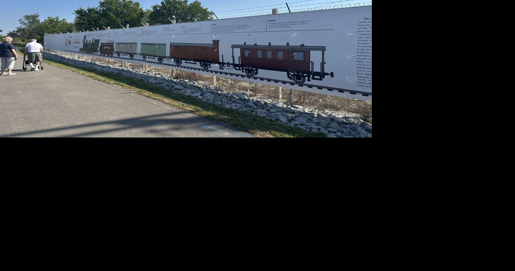 Sept. 4: Overhead Door of Fort Wayne unveils Pufferbelly Trail rail history banner