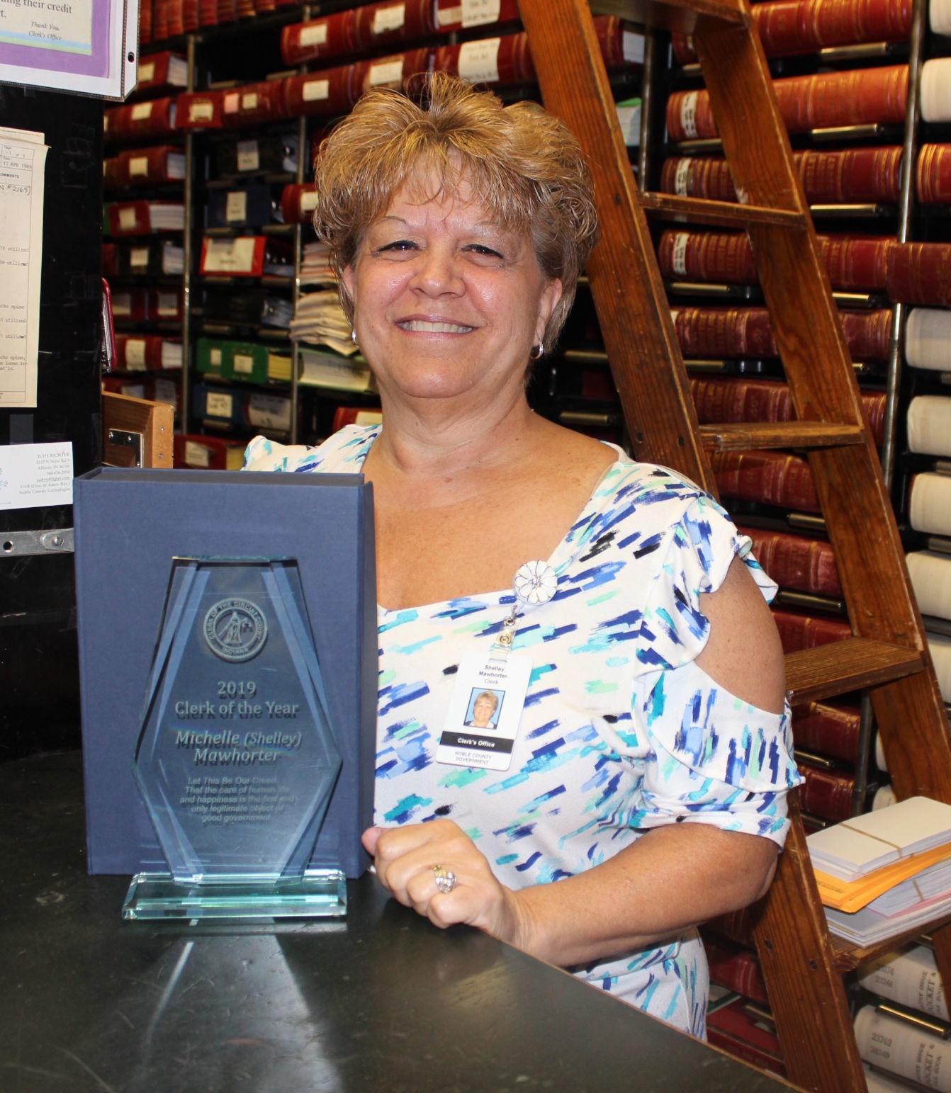 Noble County #39 s Shelley Mawhorter named Clerk of the Year Fwbusiness