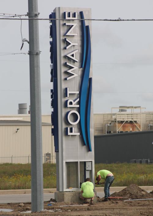 Sept. 15 - Sign of the times: Airport corridor entrance