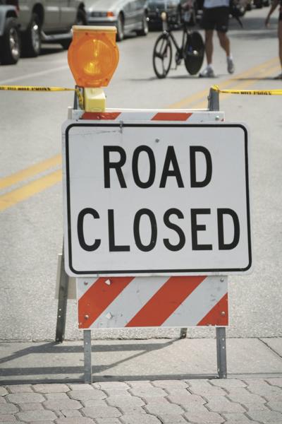 Road closure in Allen County