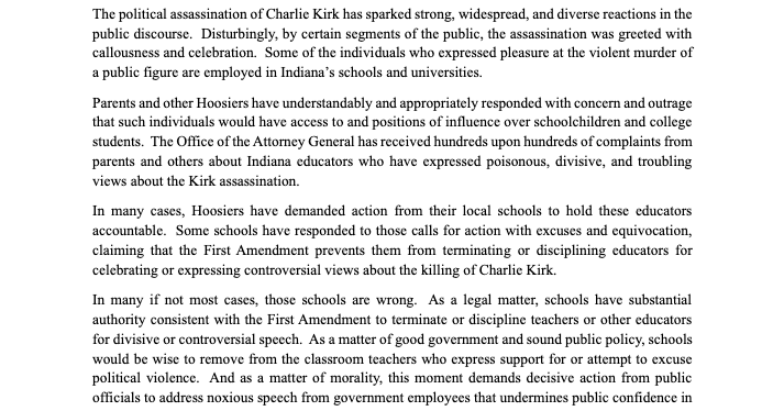 March 9: Indiana educators faced firings, resignations after Charlie Kirk posts — but no licenses revoked