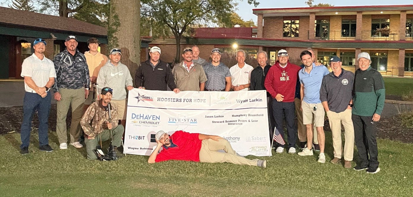 Oct. 25 - Hoosiers For Hope golf tournament raises over $30,000 for Hope  For The Warriors | Fwbusiness 