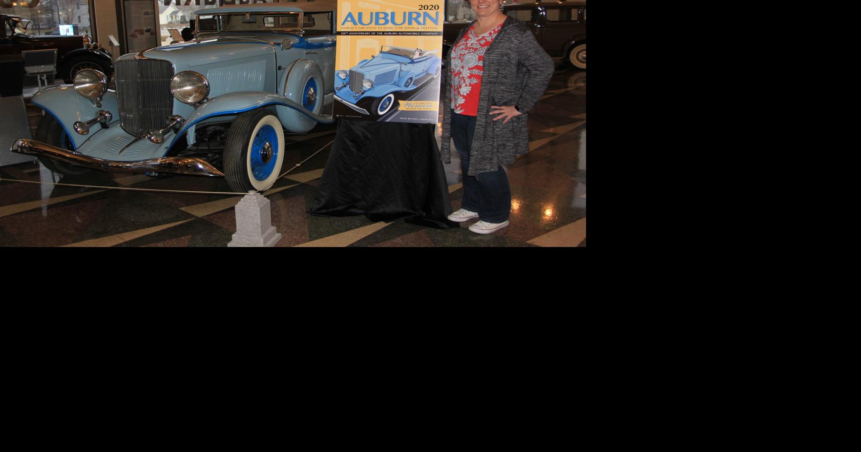 Artist unveils Auburn Cord Duesenberg Festival car festival poster ...