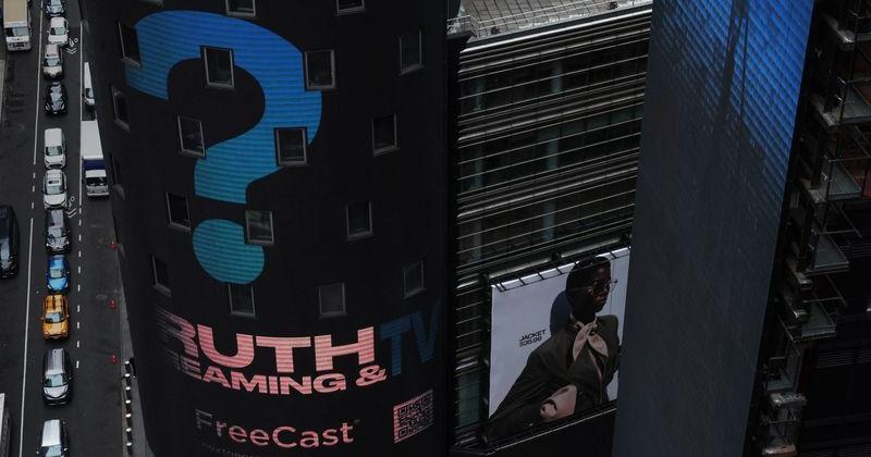 The Nasdaq Market site is seen in New York