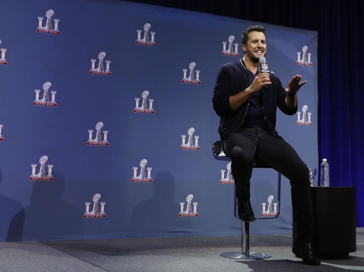 Luke Bryan at Super Bowl LI