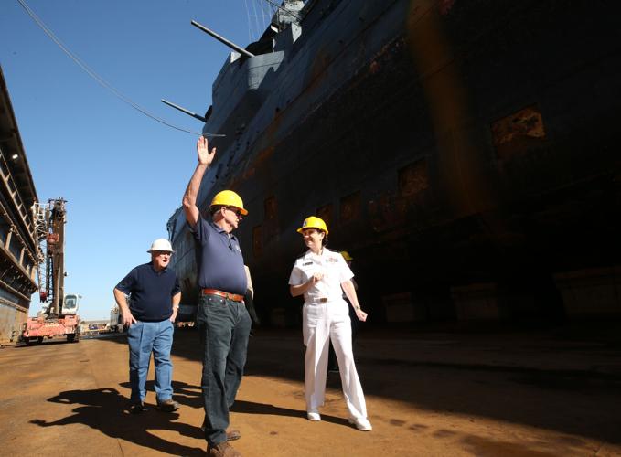 Navy admiral visits Galveston, tours Battleship Texas Local News