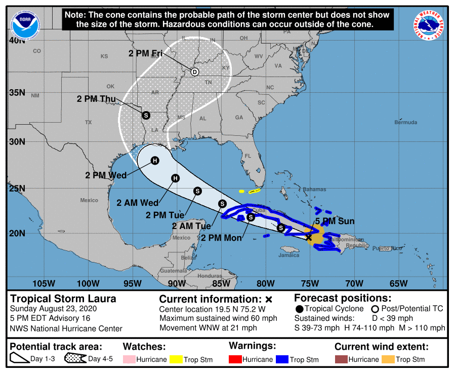 Tropical Storm Laura Might Bring Wind Flooding To Galveston County Local News The Daily News