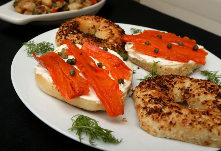 Breakfasts prepared for vegetarian houseguests can even satisfy