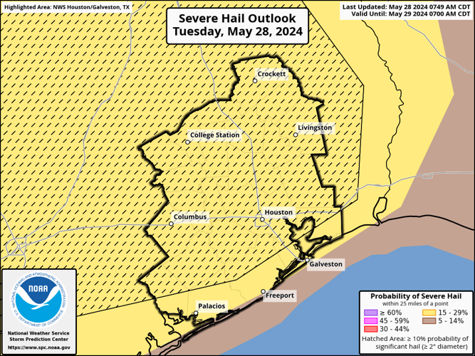 The chance of severe storms is increasing for Galveston County