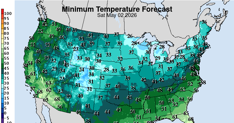 Cool weather and rain likely as we move into May