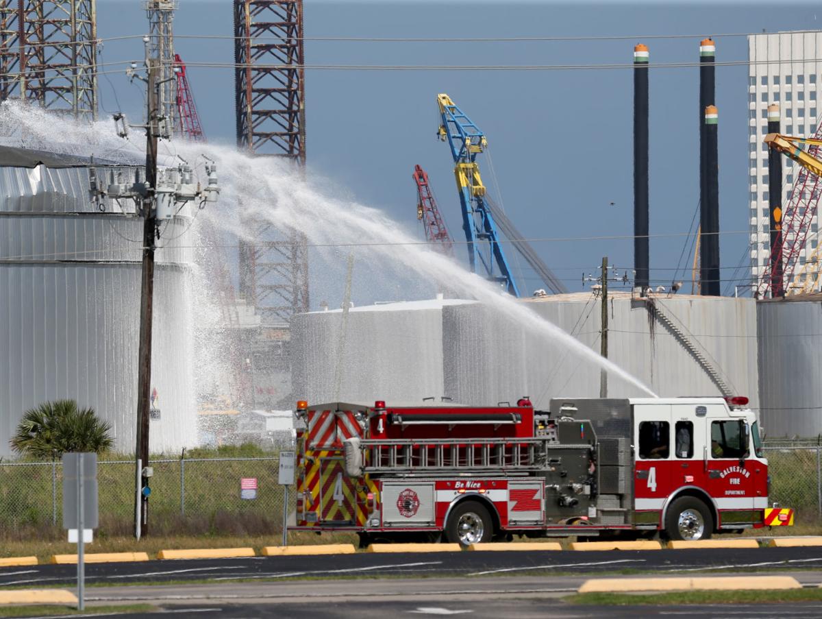 Explosion rocks Pelican Island tank farm, two injured Local News