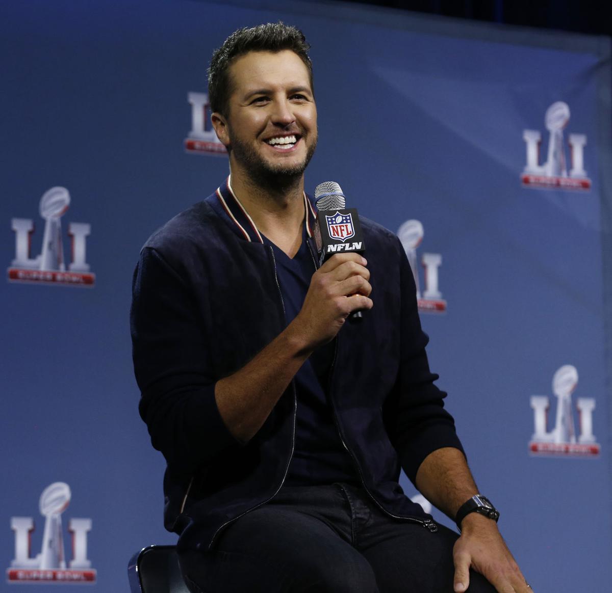Luke Bryan at Super Bowl LI
