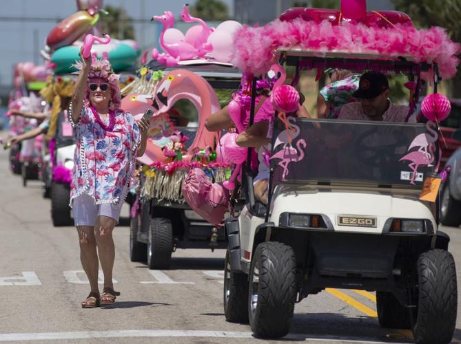 ‘Flamingos’ flock to downtown Galveston for annual parade Local News