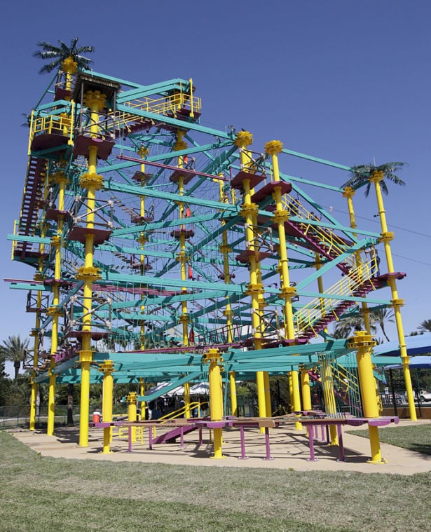 Moody Gardens Debuts New Ropes Zip Line Course Local News The