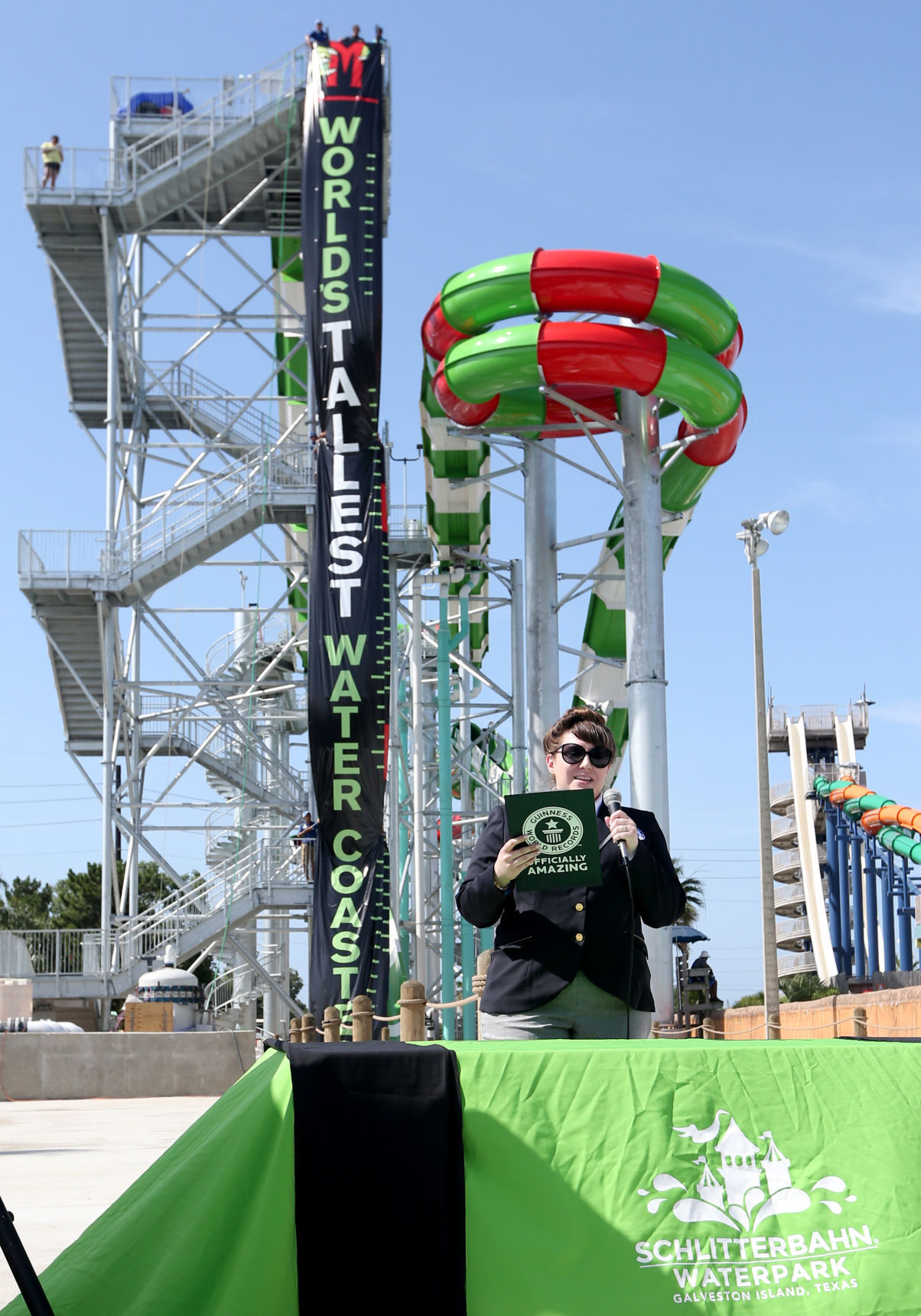 Schlitterbahn claims world record for tallest water coaster