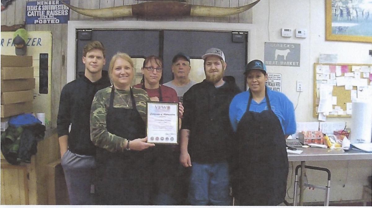 VFW Post No. 6378 presents certificate of appreciation
