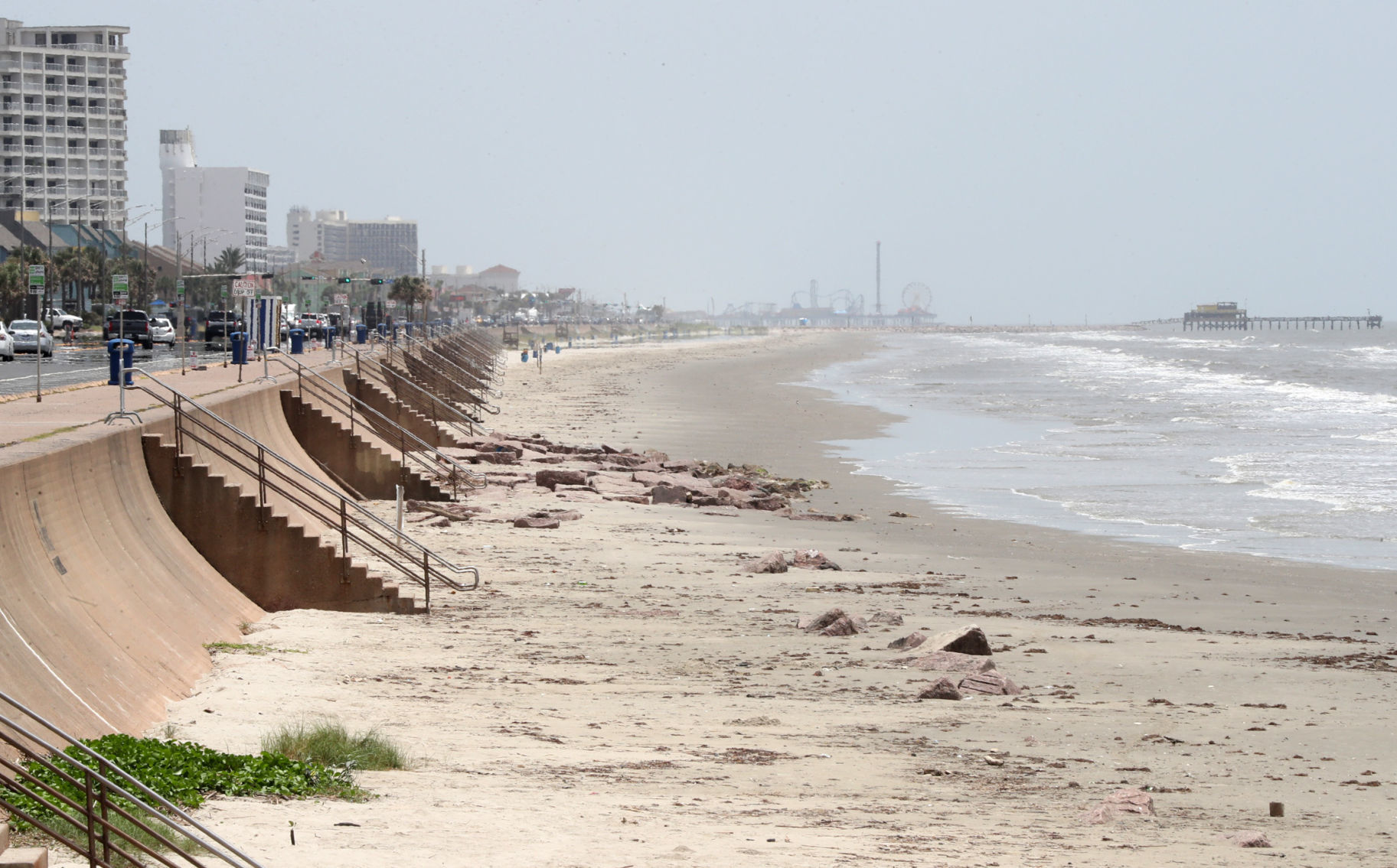 As holiday begins closed beaches keep crowds away from Galveston