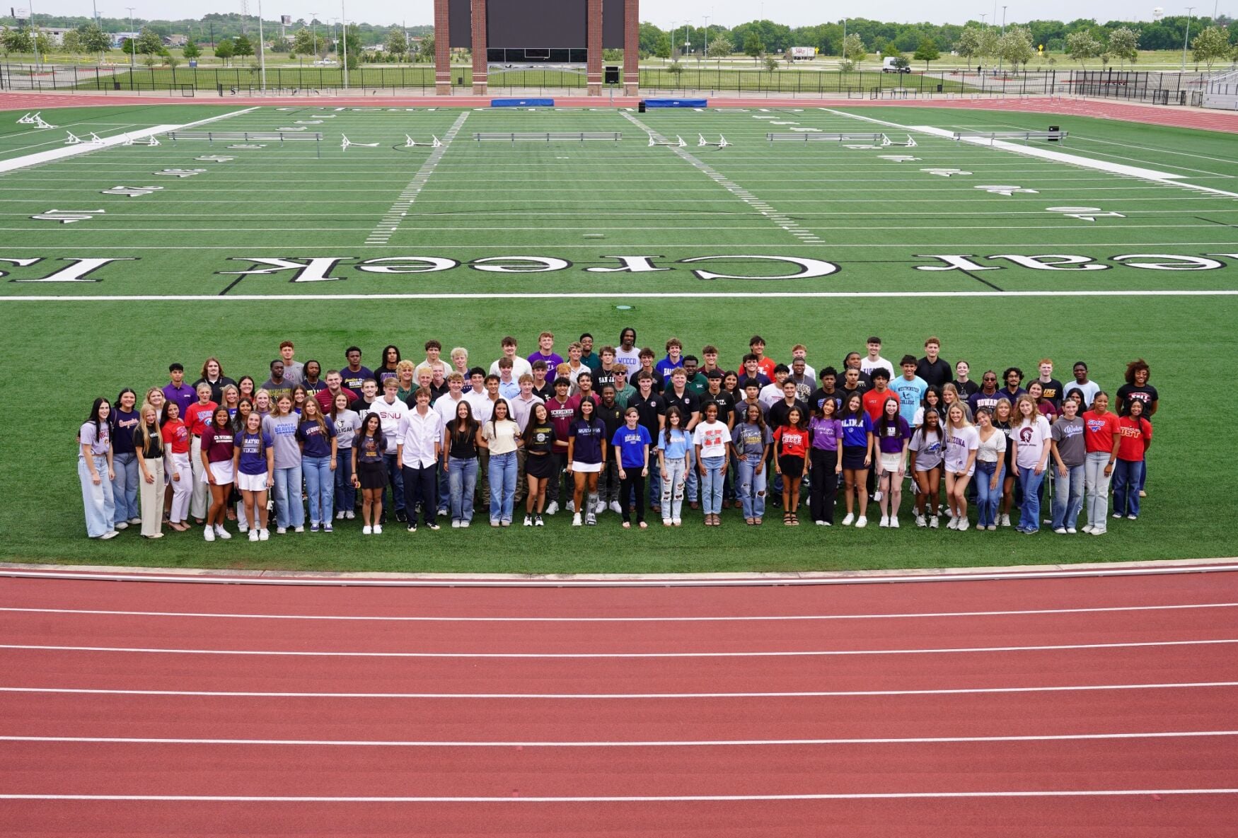 118 Clear Creek ISD student-athletes celebrate college commits | High ...