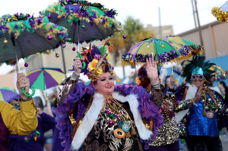 mardi gras galveston parade route 2025