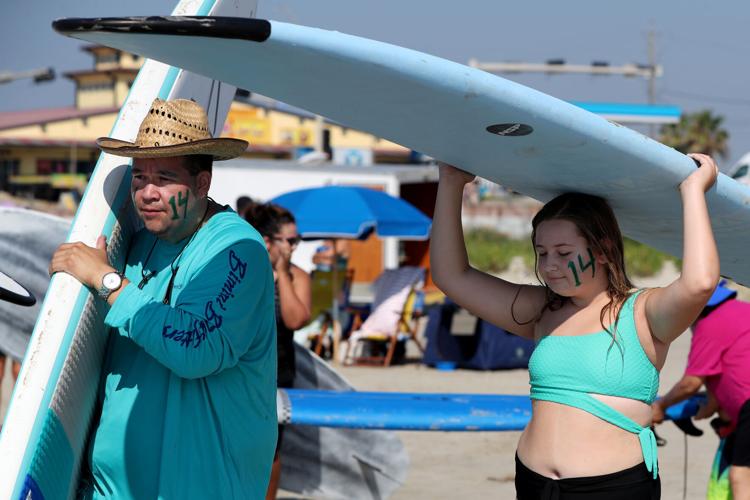 Memorial paddle-out for Mason Nelson