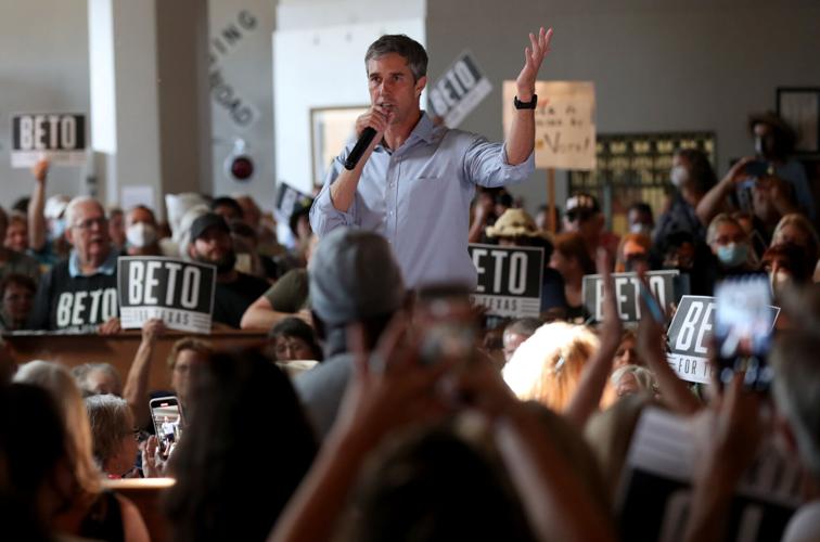 Beto O’Rourke campaigns in Galveston