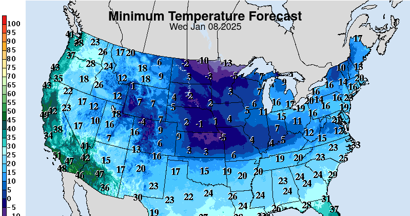 Thunderstorms and a light freeze possible with strong cold front on ...