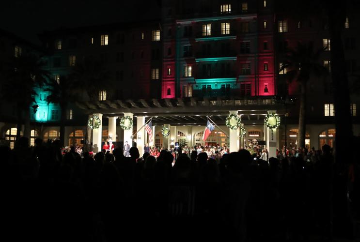 Hotel Galvez lights up Seawall Local News The Daily News