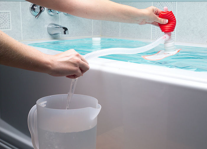 plastic bathtub