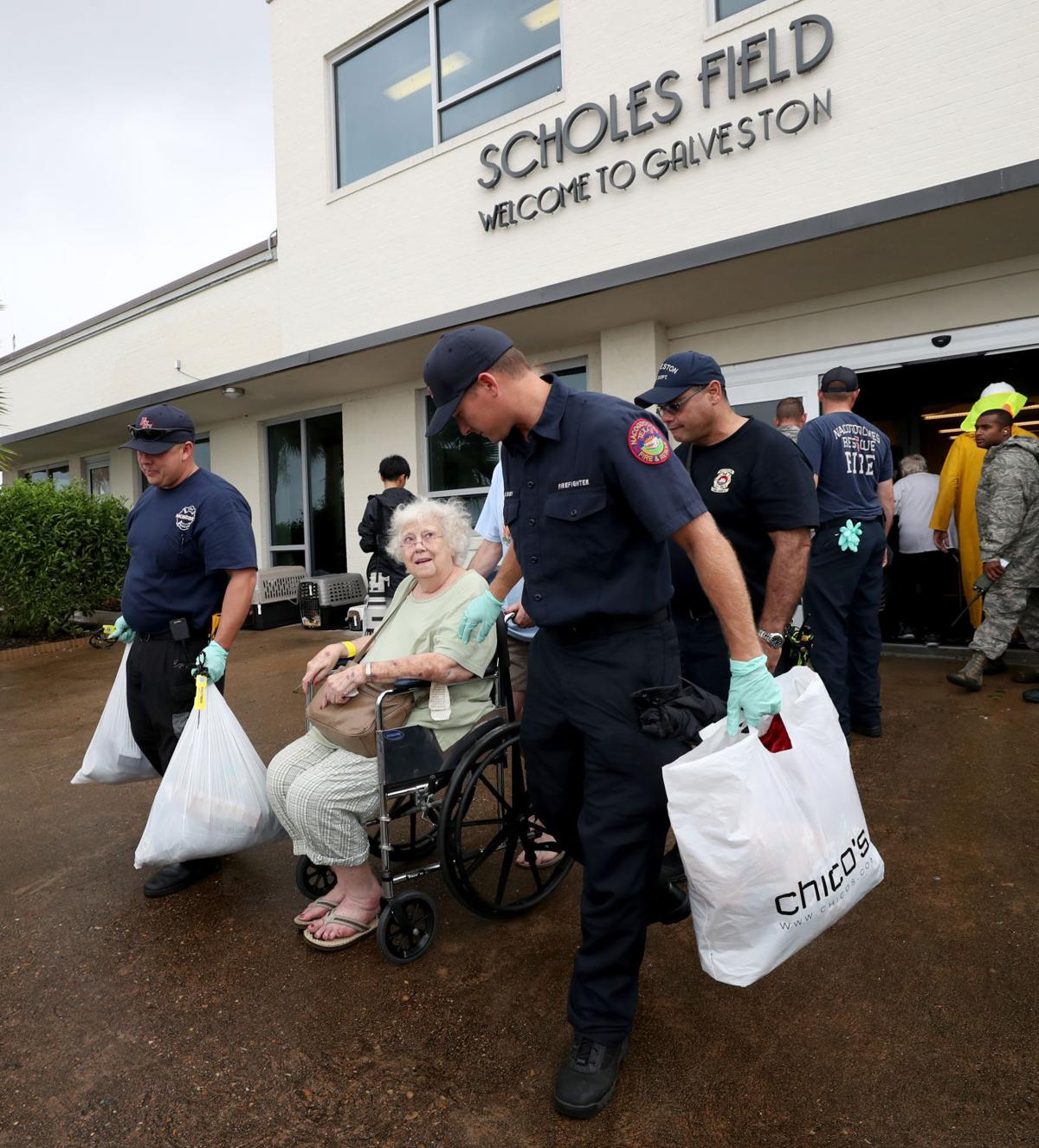 Dickinson evacuees evacuated from Galveston