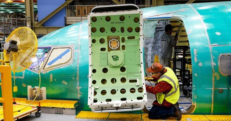 Production at Boeing Everett Factory
