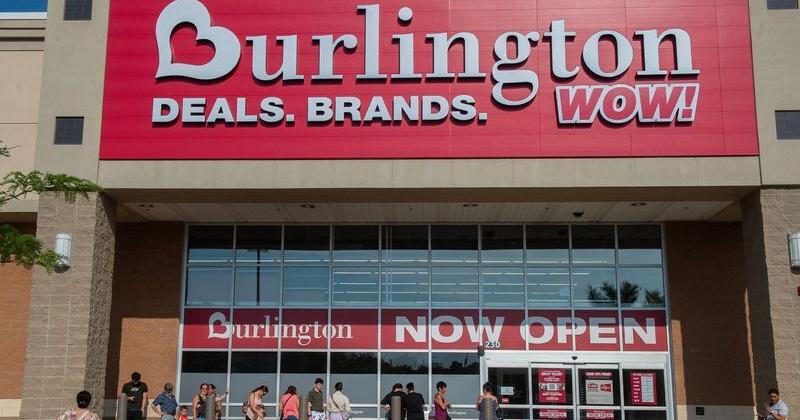Customers lined up for the grand opening of the Burlington store in the Granite ...