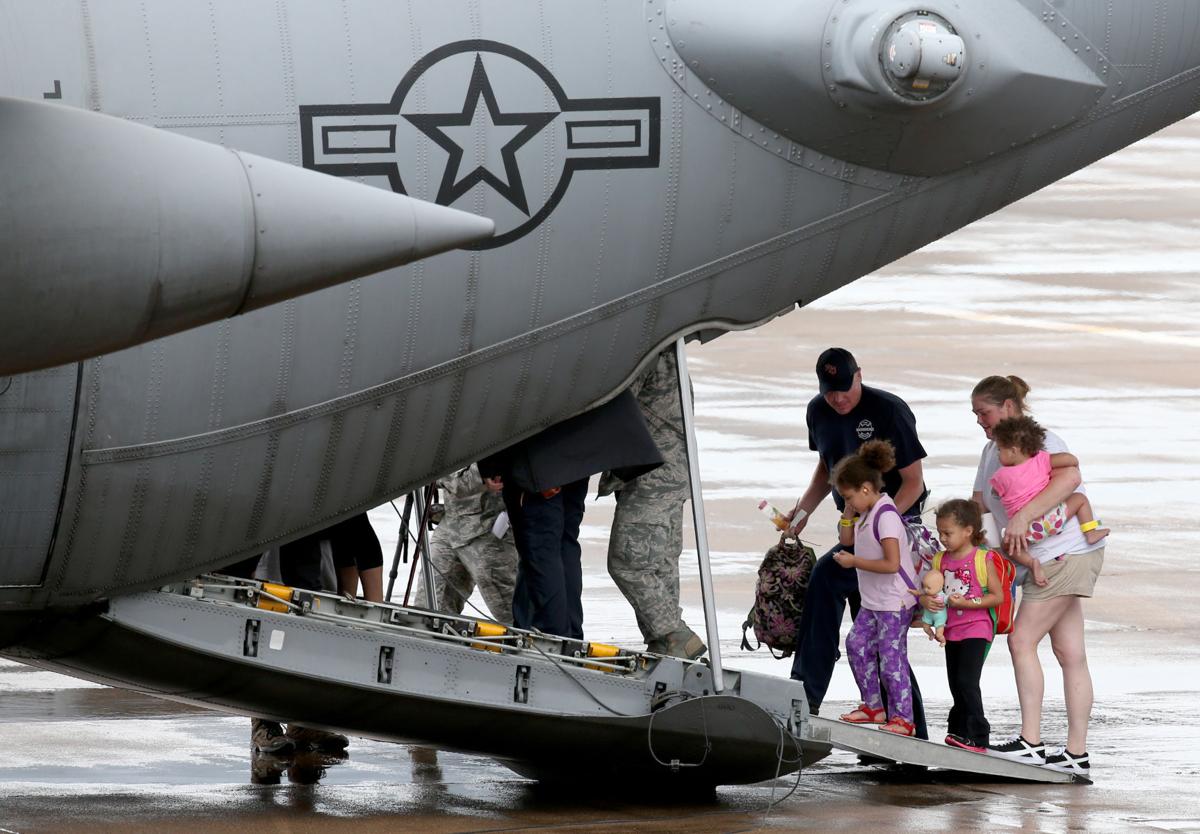 Dickinson evacuees evacuated from Galveston
