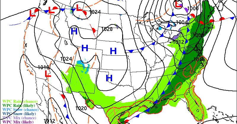 Forecasts call for wetter, cooler weather into Easter weekend