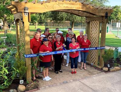Pollinator Garden ribbon-cutting ceremony