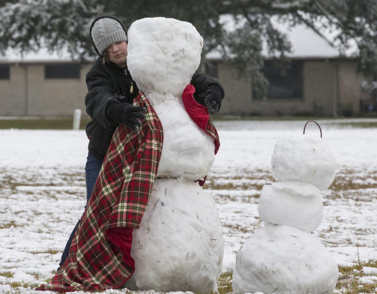 Photos Snow in Galveston County In Focus The Daily News