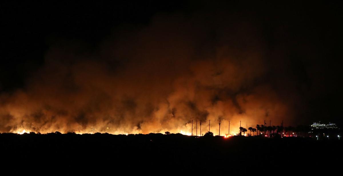 Galveston Fire Department fights large brush fire Police News The