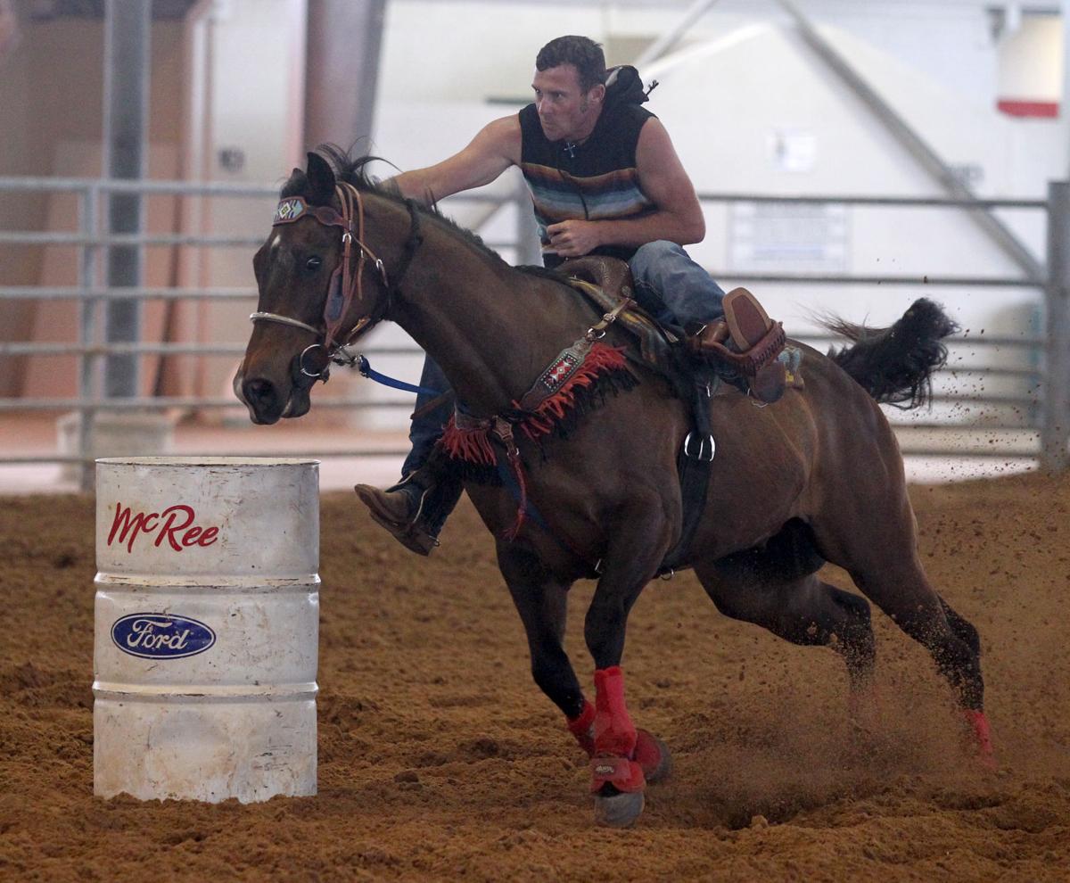 Barrel Racing at the Galveston County Fair & Rodeo In Focus The