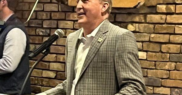 Ken Paxton touted his record as Texas attorney general during a campaign stop in Wichita Falls on Oct. 26, 2026. Paxton, a Republican, is running for U.S. Senate.