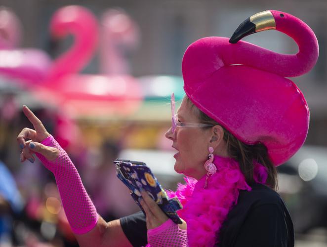 ‘Flamingos’ flock to downtown Galveston for annual parade Local News