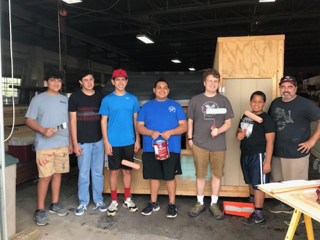 Eagle Scout troop helps CASA of Galveston County