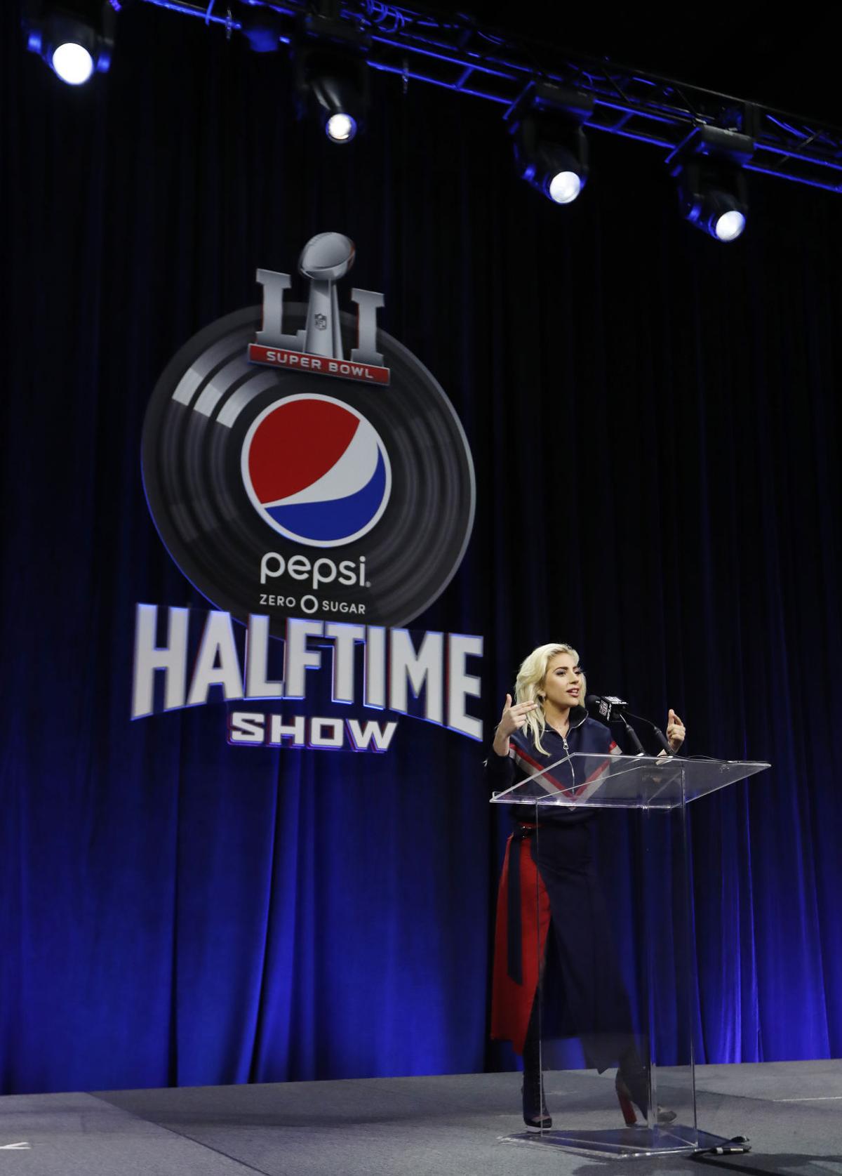 Lady Gaga at Super Bowl LI